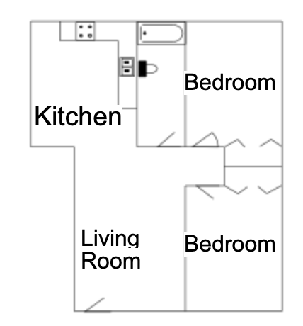 2 Bed Floorplan